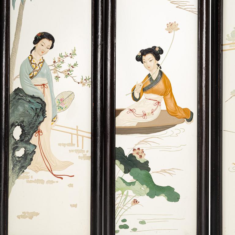 Vikskärm, Kina, 1900-talets mitt.