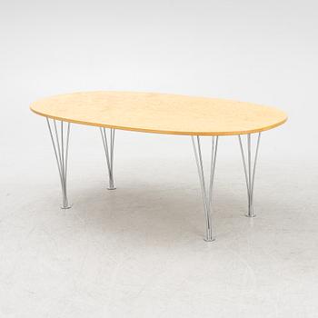 Bruno Mathsson, & Piet Hein, soffbord, "Superellips", Fritz Hansen, Danmark.