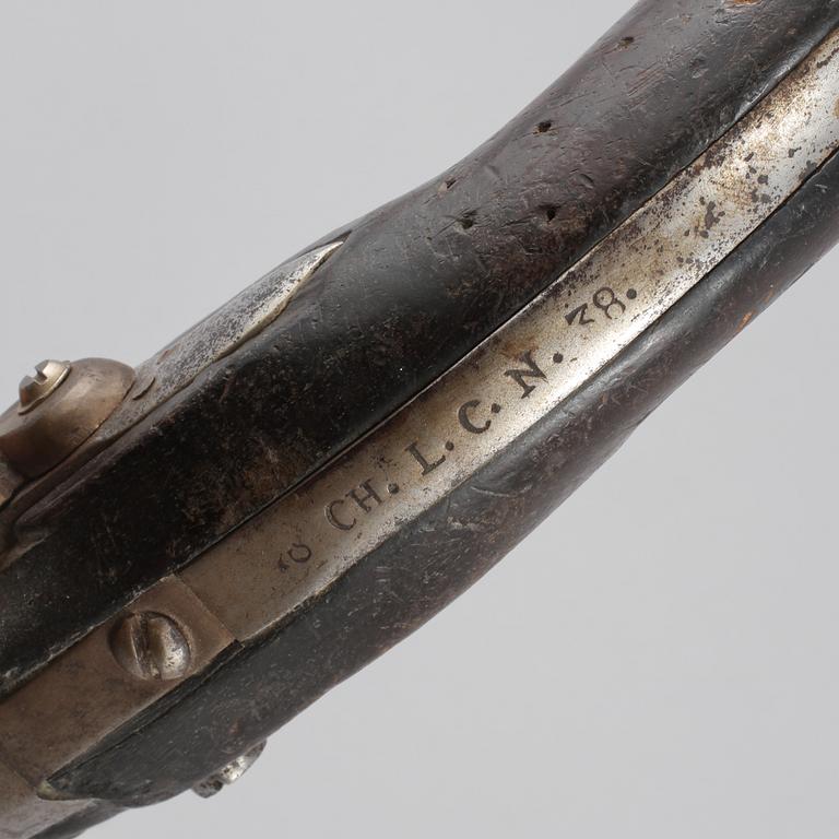 SLAGLÅSPISTOL, "Pistolet modèle An XIII", Frankrike, 1800-talets första hälft.