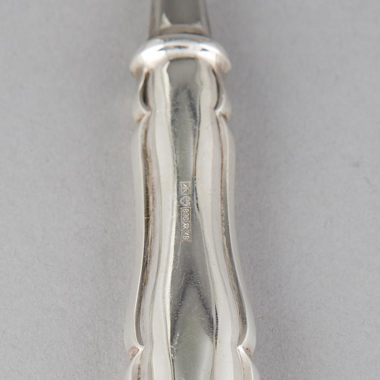 A Finnish silver cutlery, second half of the 20th century (63 pieces).
