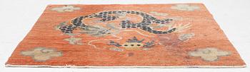 Rug, Old Tibet, approx. 83 x 91 cm.