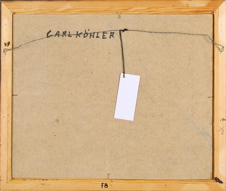CARL KÖHLER, oljemålning, monogramsignerad.