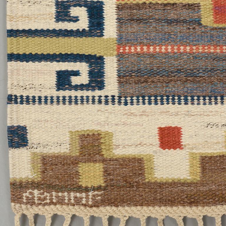 Märta Måås-Fjetterström, MATTA, "Bruna heden", rölakan, ca 210 x 152,5 cm, signerad  AB MMF MN.