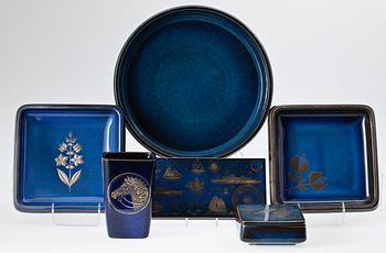 PARTI KERAMIK, 6 delar, "Lagun" Sven Jonson Gustavsberg.