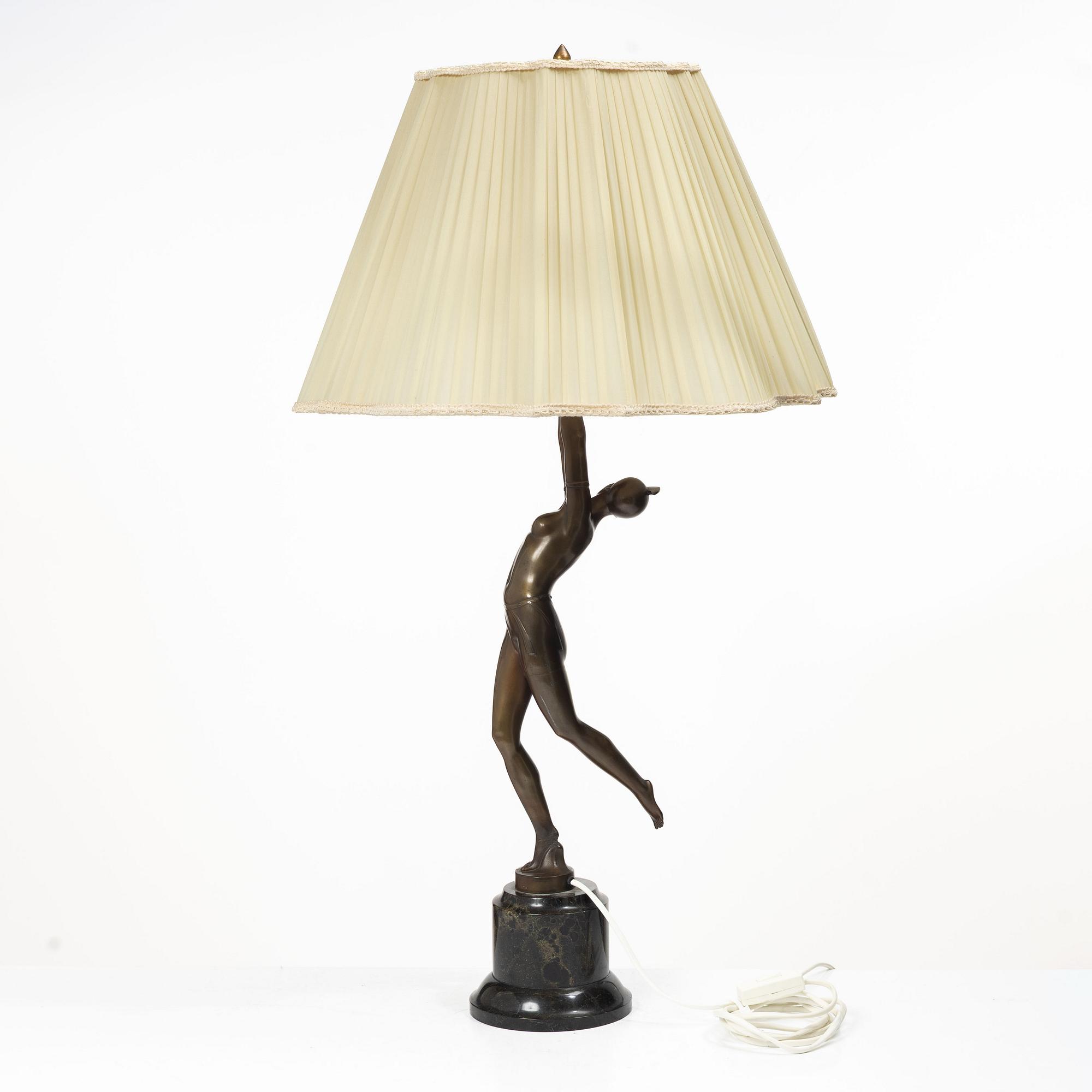 Bordslampa, Art Deco, 1920/30-tal.