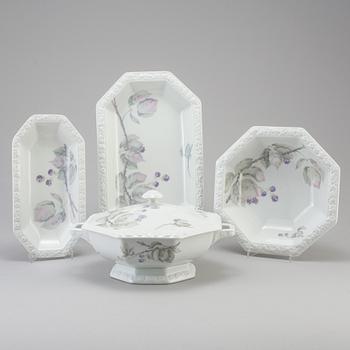 MATSERVIS, 58 delar, porslin, "Maria Björnbär", Rosenthal.