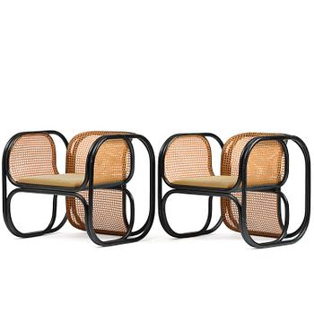 23. Jan Bocan, fåtöljer, ett par, Thonet, utförda för Tjeckoslovakiska ambassaden, Stockholm, 1972.
