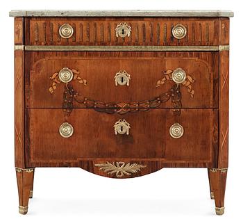 541. A Gustavian 18th century commode by J. Hultsten.