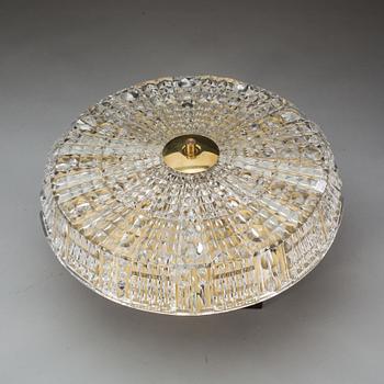TAKPLAFOND, glas och metall. 1900-talets mitt.