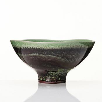 Berndt Friberg, a large stoneware bowl, Gustavsberg studio, Sweden 1965.