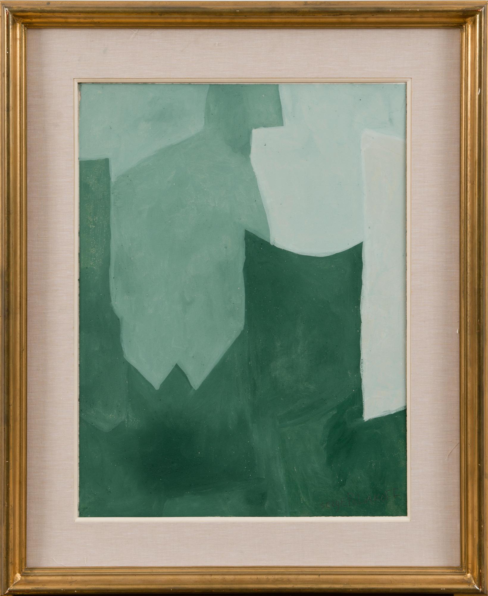 SERGE POLIAKOFF, GRÖN KOMPOSITION.