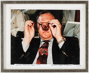 HANS T DAHLSKOG, fotografi, "Göran Persson" signerat och daterat 1995.