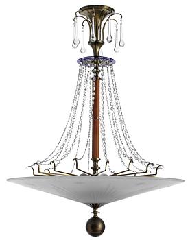 724. A 1920-30'S Swedish chandelier.