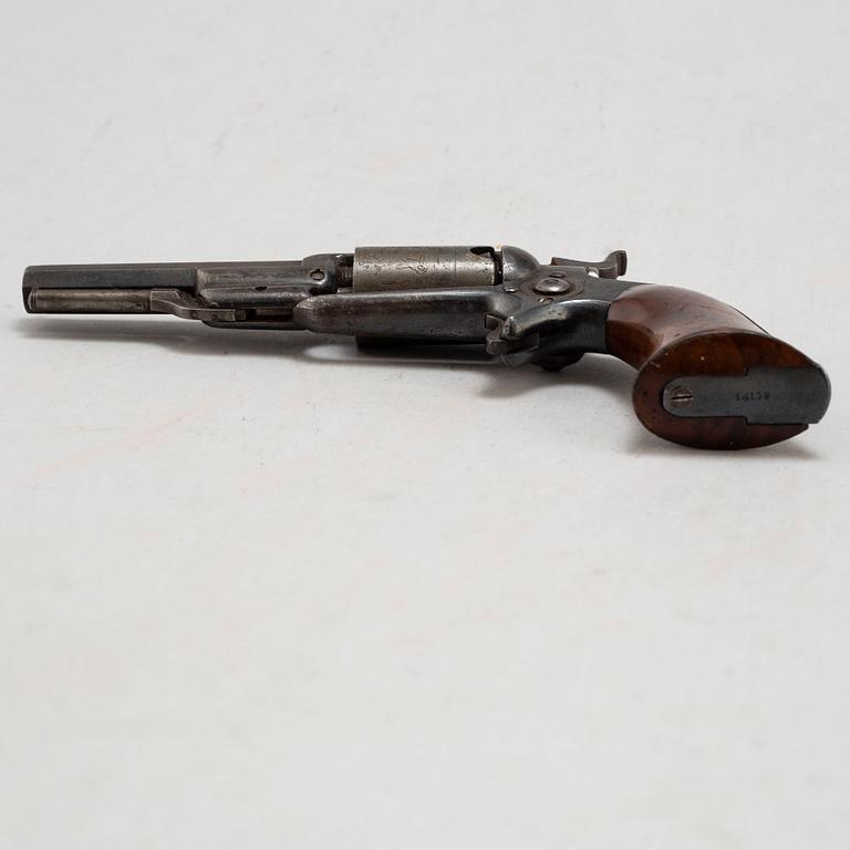 A percussion Colt 1855 Sidehammer, 'Root', caliber .28, No 14138, manufactured 1856.