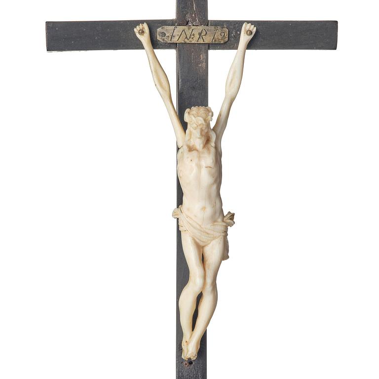 An Augsburg renaissance crucifix clock, the movement presumably by Hans Reinholdt (fl. ca 1630).