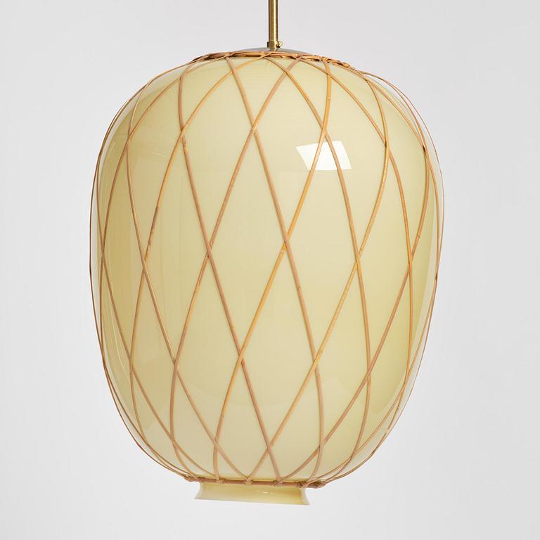 Harald Notini, a pair of ceiling lamps model 11555, Arvid Böhlmarks Lampfabrik, Stockholm, 1940s.