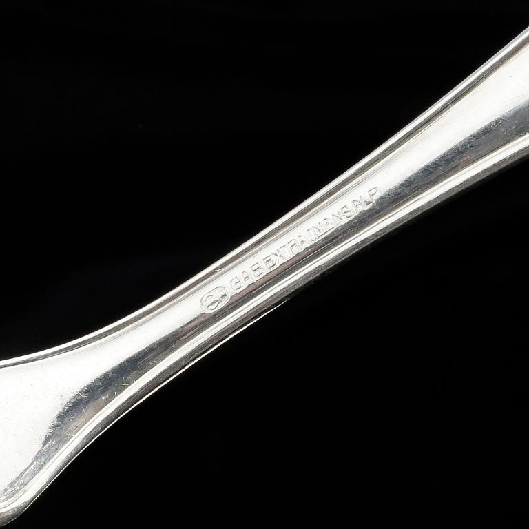 FISKBESTICK, 24 delar, nysilver, 1900-tal.