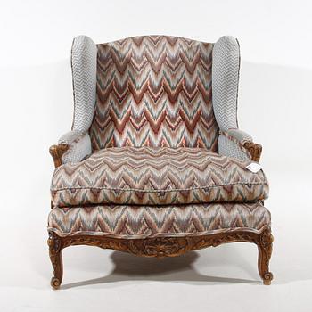 ÖRONLAPPSFÅTÖLJ, rokokostil, 1900-tal.