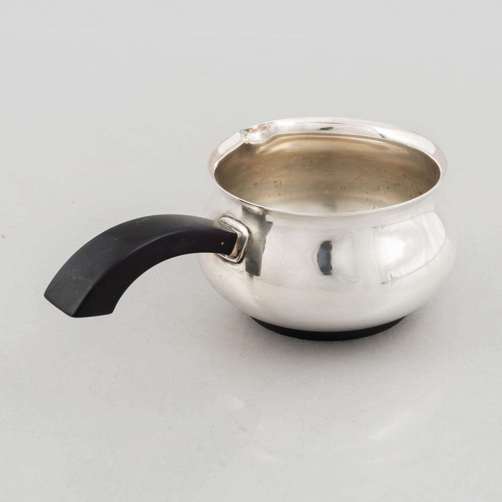 A Danish Silver Sauce Pan, mark of AF Rasmussen, Aarhus, around the mid-20th Century.