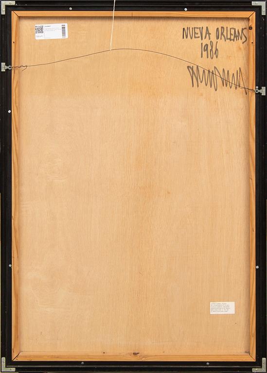 Tomás Gômez Gascón, a signed and dated mixed media.