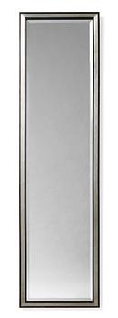 402. An Uno Åhrén pewter and black lacquered wood wall mirror, Svenskt Tenn, Sweden circa 1930.