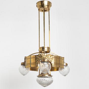 A Jugendstil ceiling lamp, early 20th Century.