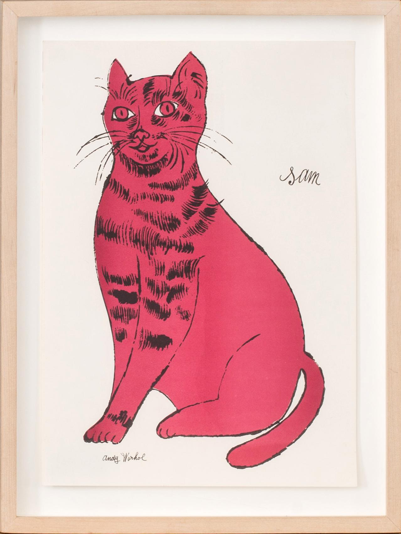 ANDY WARHOL, litografi "Sam" ur "25 Cats Named Sam and One Blue Pussy".