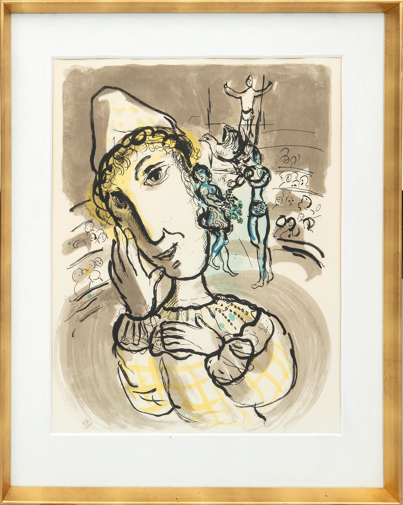 Marc Chagall, "Le cirque au clown jaune".