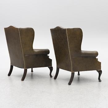 A pair of armchairs, late 20th century.