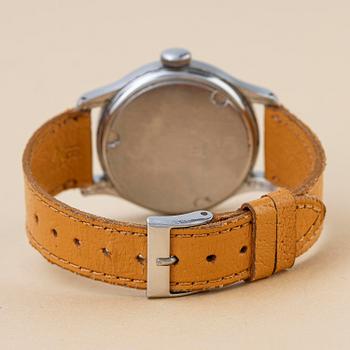 Longines, "Tre-Tacche", "Sector Dial", "Suiza signed", "Step case", ca 1943.