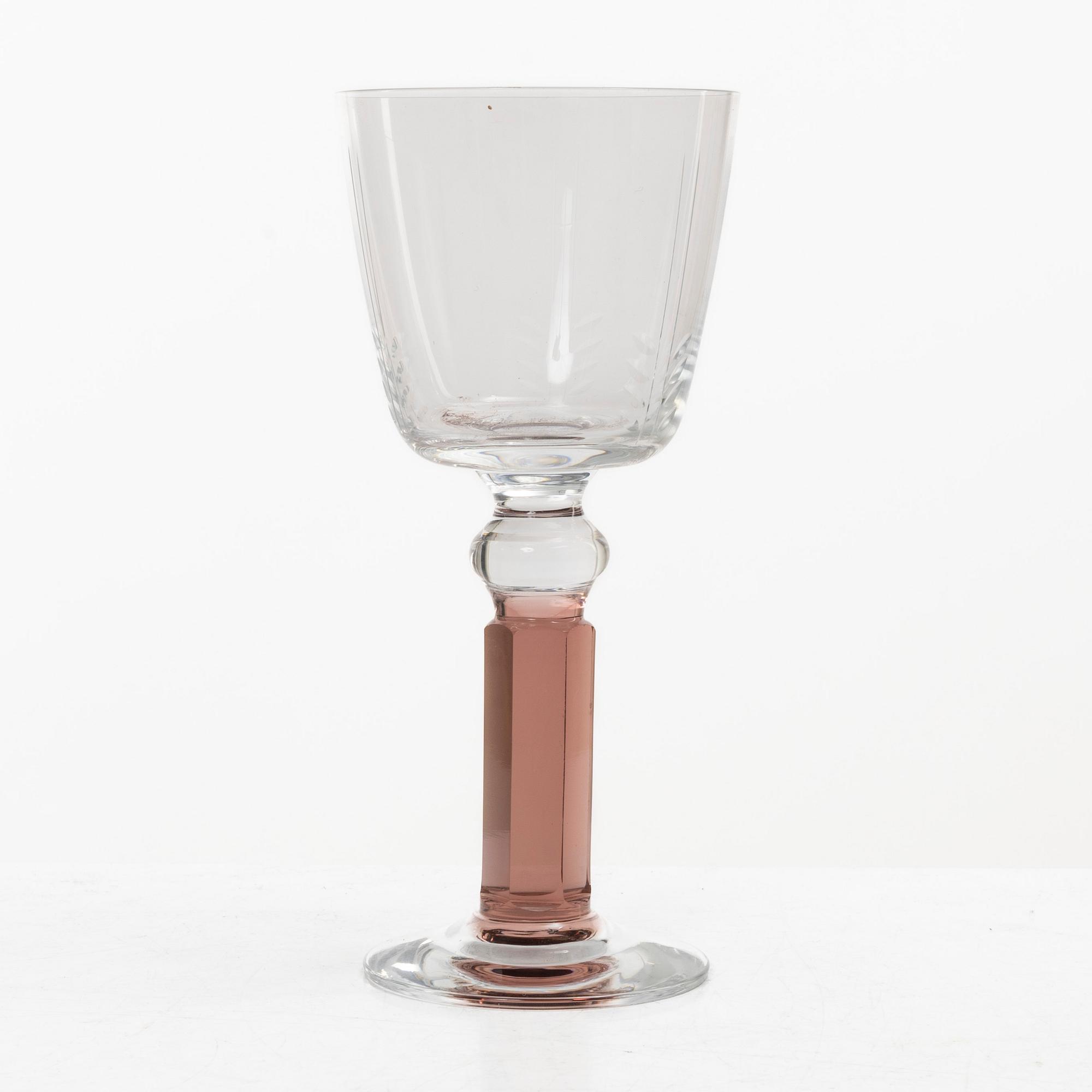 Gunnar Cyrén, glasservis, 15 delar, "Versailles", Orrefors.