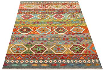 Matta, Afghansk Kelim, ca 243 x 170 cm.