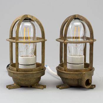 A pair of second half of th 20th century lights.