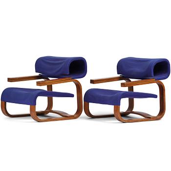 48. Jan Bocan, a pair of easy chairs, Thonet, executed for the Czechoslovakian Embassy, Stockholm 1972.