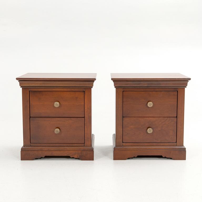 Nightstands, a pair, Grange, France.