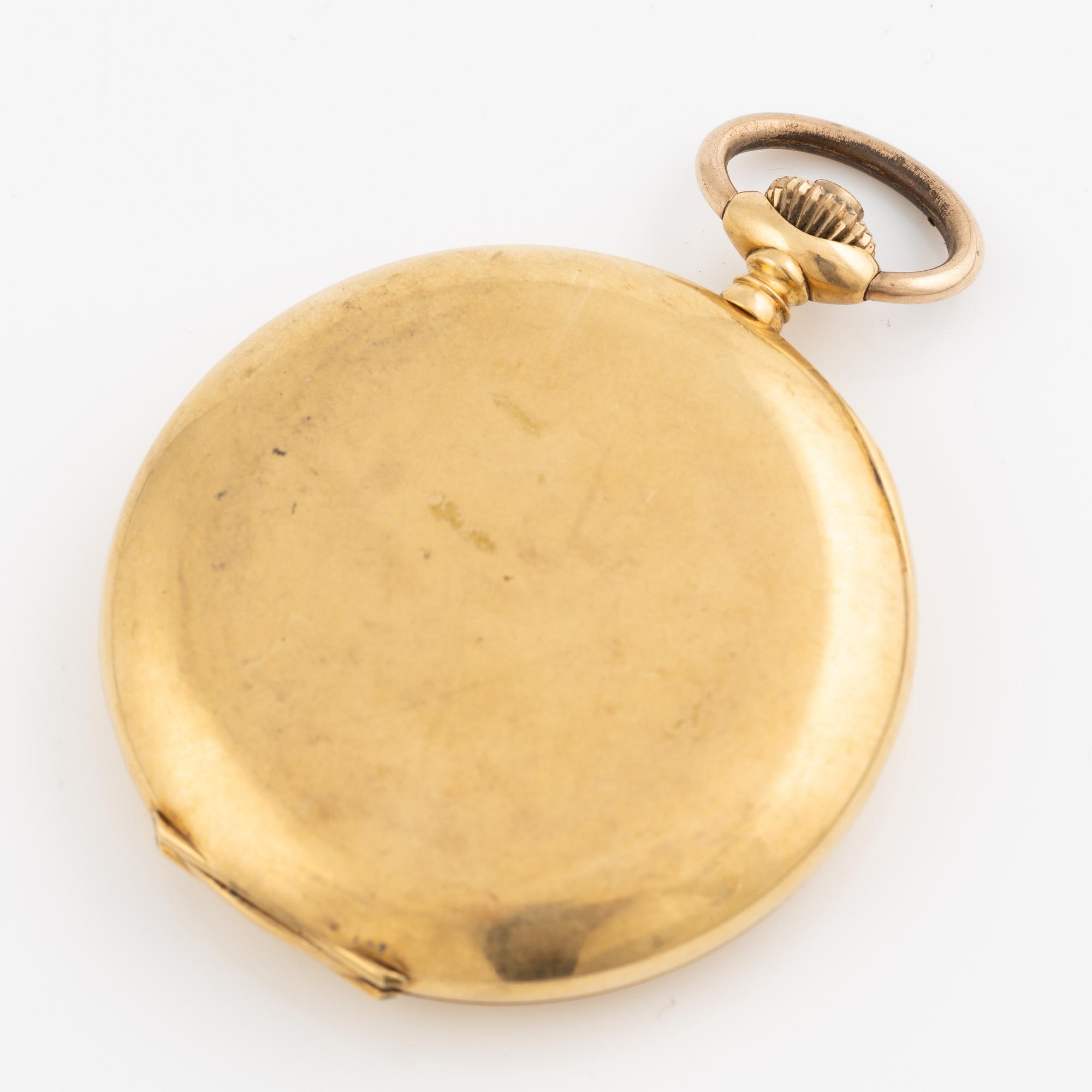 Pocket watch, hunter, 51 mm.