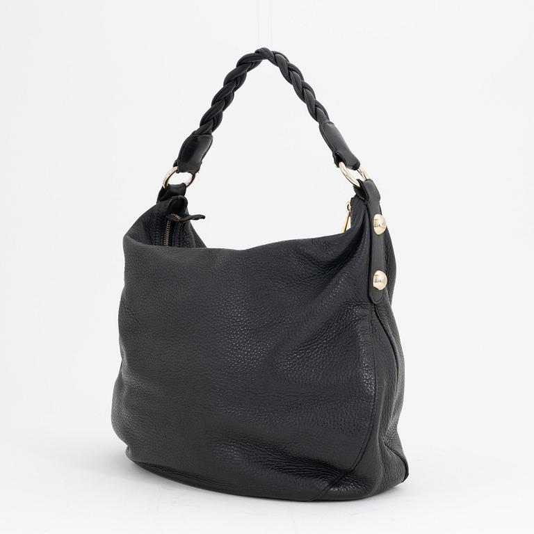 Mulberry, a black leather 'Medium Daria Hobo bag'.