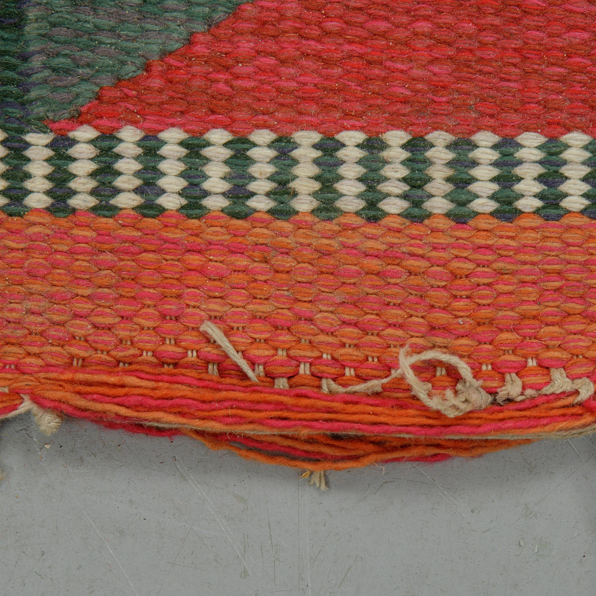 Matto, flat weave, ca 238-240 x 165,5-167,5 cm, probably Zanzibar by Berit Woelfer for Kasthall.