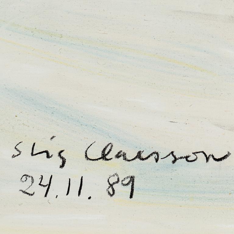 STIG CLAESSON, oil on canvas, signed and dated -89.