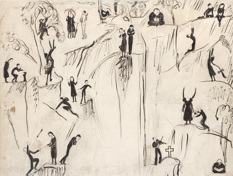 Nils von Dardel, Sketch to "Vattenfallet".