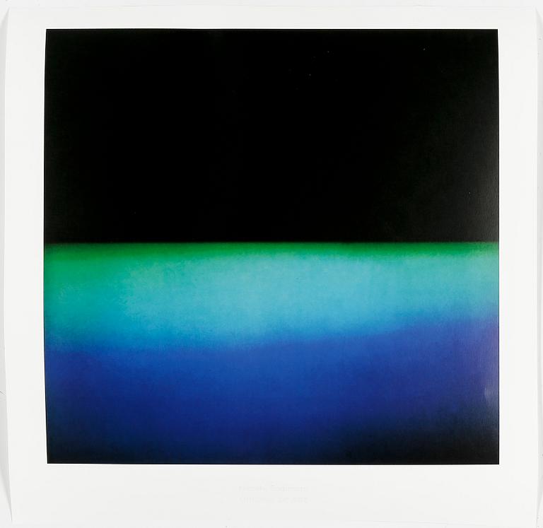 HIROSHI SUGIMOTO, offsetlitografi, Origins of Art, "Polarized Colours037", dat 2010.