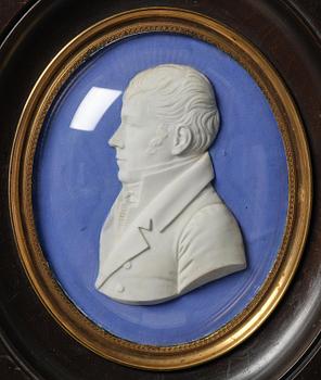 A pair of Sèvres biscuit plaques by Alexandre Brachard (1775-1843), dated 1812.