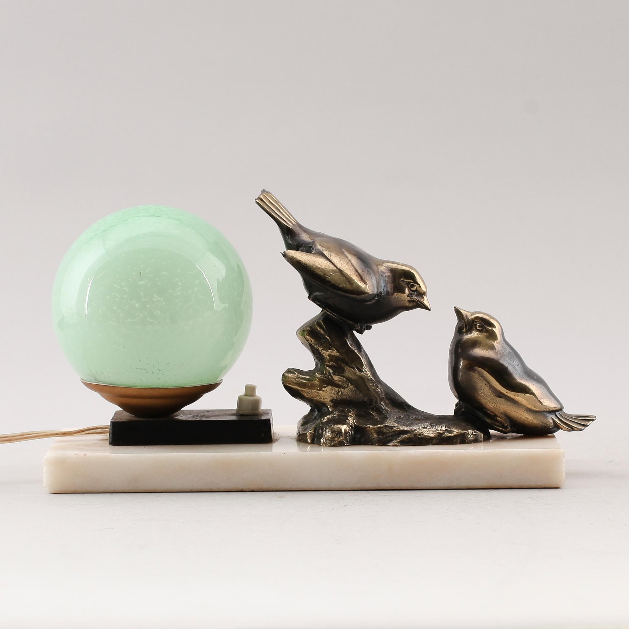 BORDSLAMPA, art déco, 1920-/30-tal.