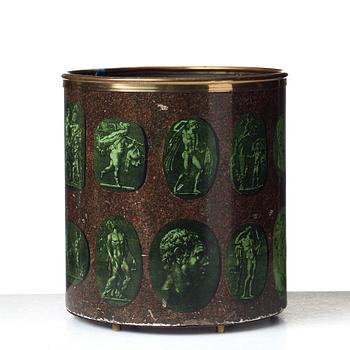 Piero Fornasetti, a "Cammei" paper basket, Milano Italy.