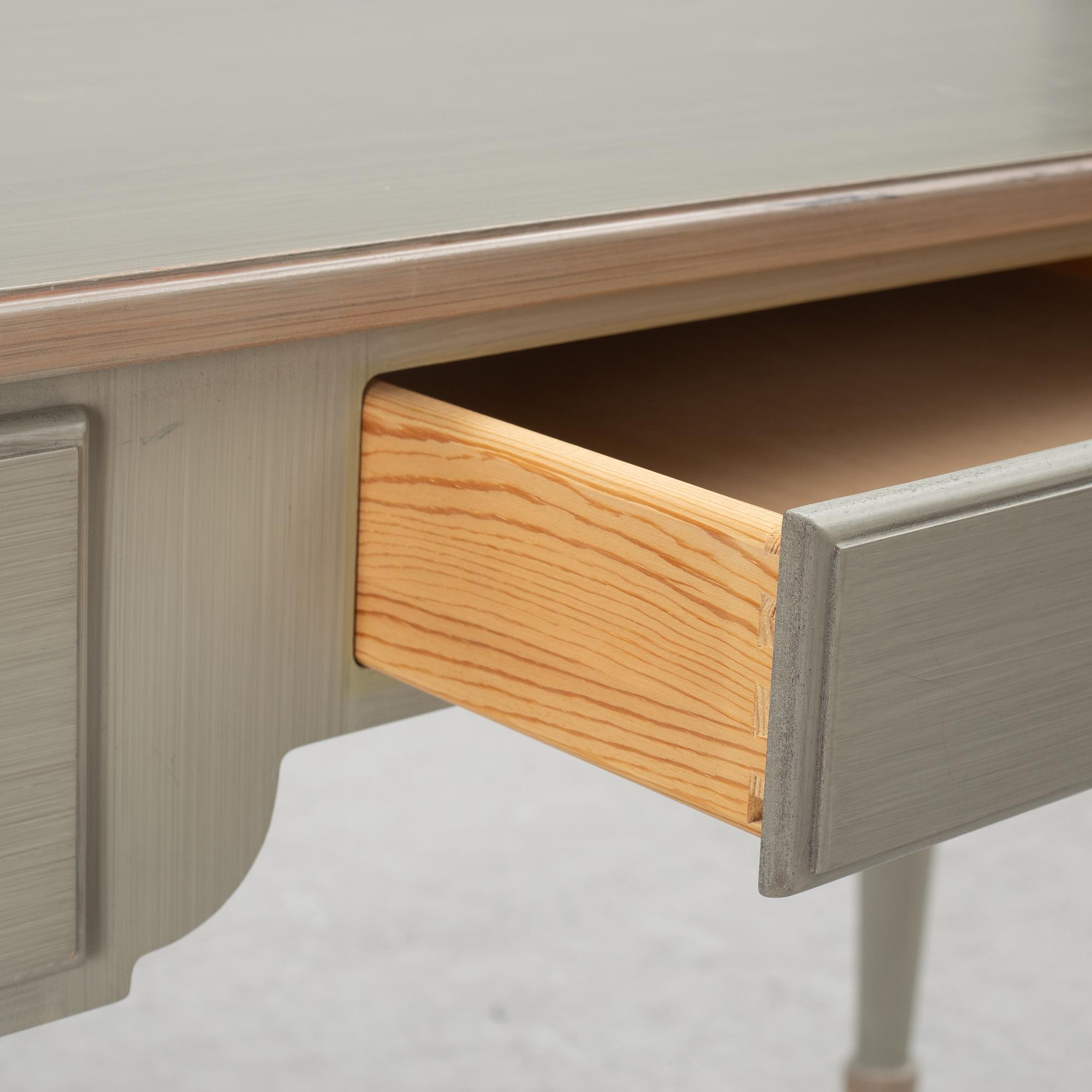 A Gustavian style desk with a chair, Åmells Möbler.