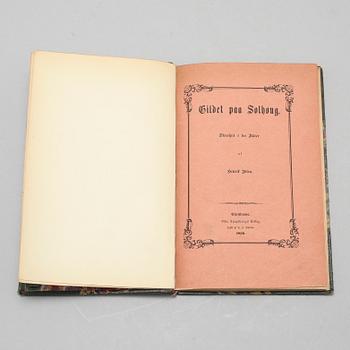 BOOK, Ibsen, Henrik, "Gildet på Solhoug, Skuespil i tre Akter", Christiania (Oslo) 1856.