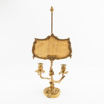 Reading candle holder, Rococo style, first half of the 20th century.