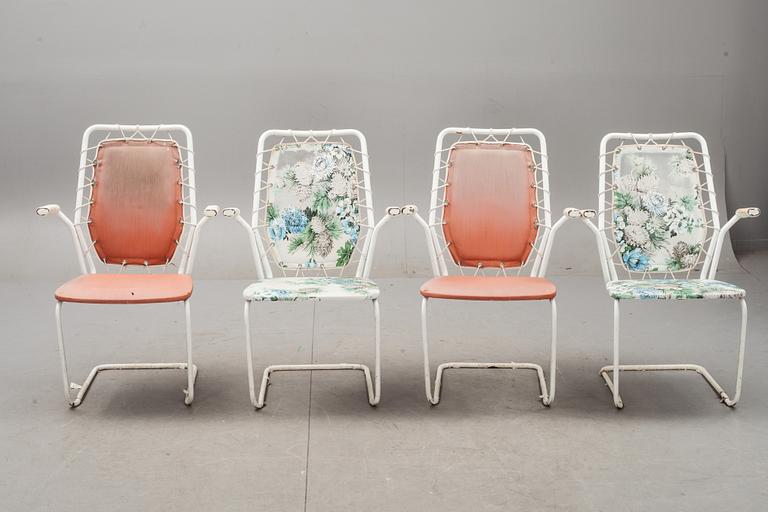 TRÄDGÅRDSGRUPP, 5 DELAR 1950-TAL.