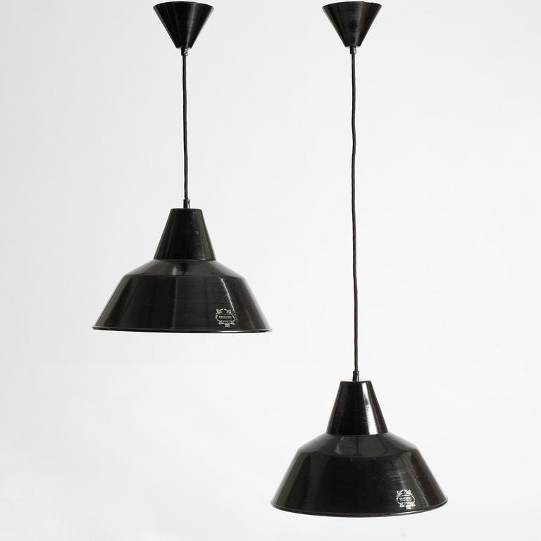 Ebolicht, a pair of ceiling lamps, anniversary model.