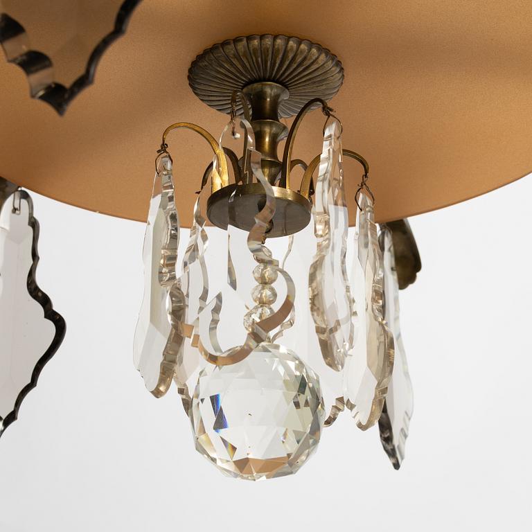 Harald Notini, a ceiling lamp model 10023, Arvid Böhlmarks Lampfabrik, Stockholm, 1930s.